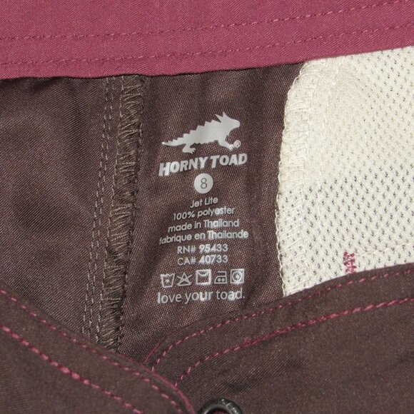 Horny Toad Jet Lite Brown Roll Tab Hem Hiking Outdoor Pants Women's 8 Granola - Picture 3 of 4